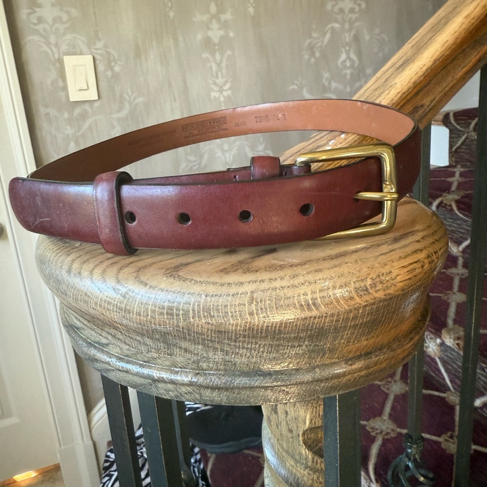 ROUNDTREE and YORKE men’s full grain leather belt NWOT size 36